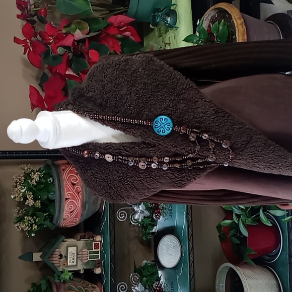 Faded Glory Sherpa Sweater Jacket - Picture 3 of 15